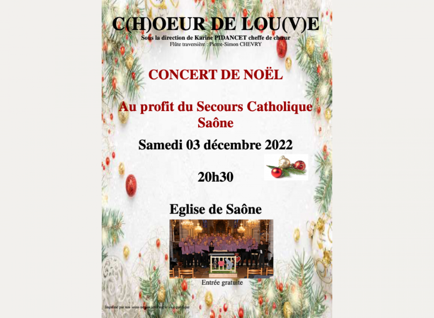 Concert de Noël - Coeur de lou(v)e - Saône
